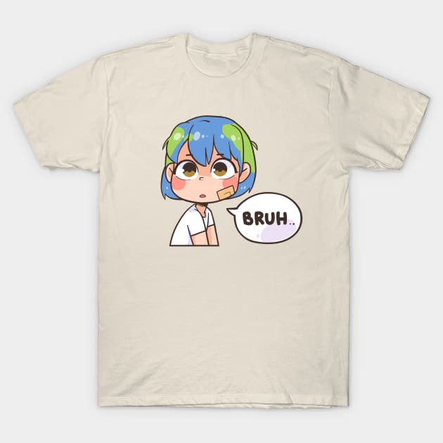 Earth-Chan Bruh T-Shirt by badruzart